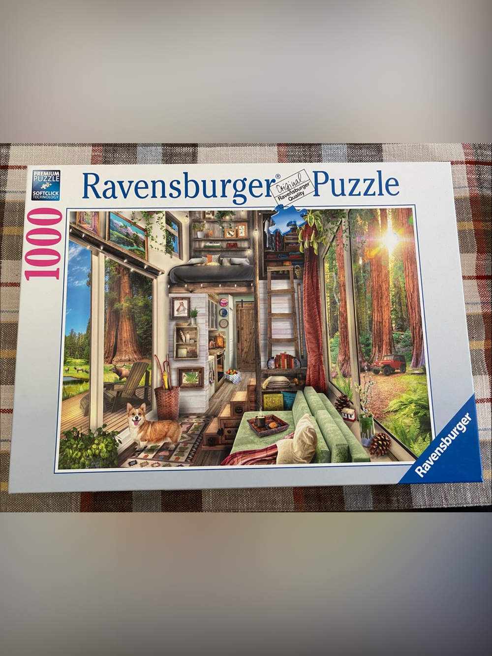 Ravensburger 1000-piece puzzle - Tiny House in Redwood Forest